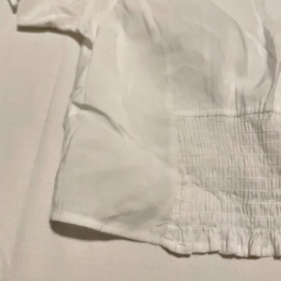 Urban Romantics Button Up Crop Top White Womens Size Small - Picture 12 of 14